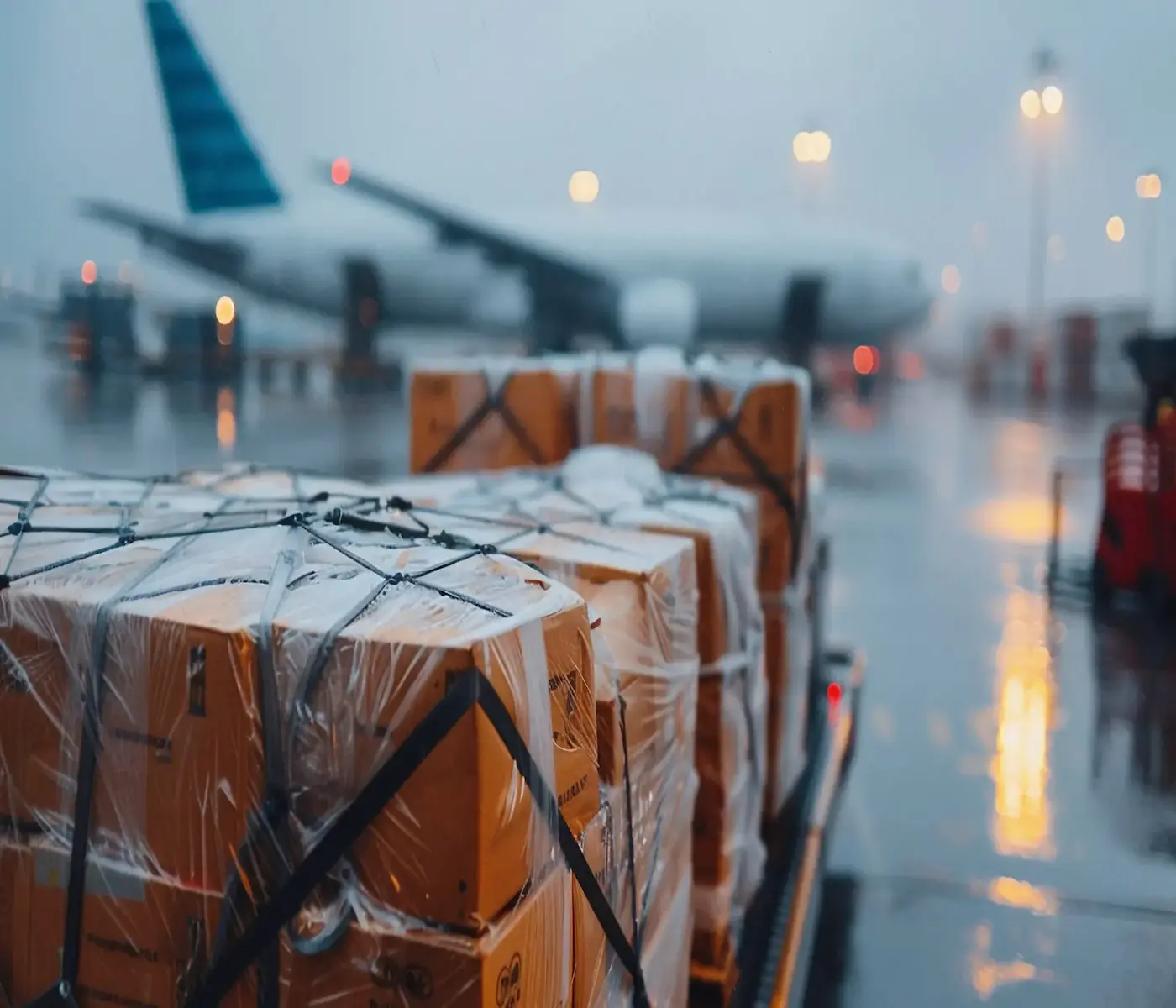 OTD Lojistik kargo uçağının kanadı